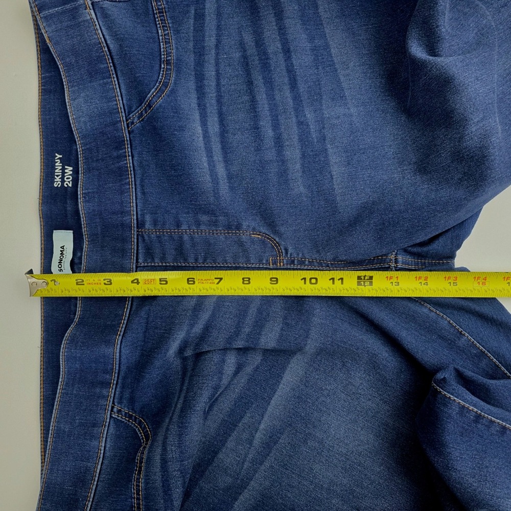 Sonoma Skinny Medium Wash‎ Jeggings Blue 20W - Picture 7 of 8